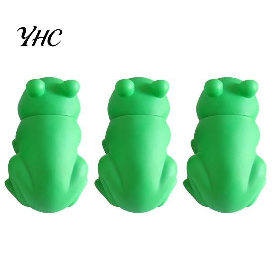 Interactive Dog Toy Chew with Sounds Effect Cartoon Frog Shaped Pet Teeth Cleaning Supplies