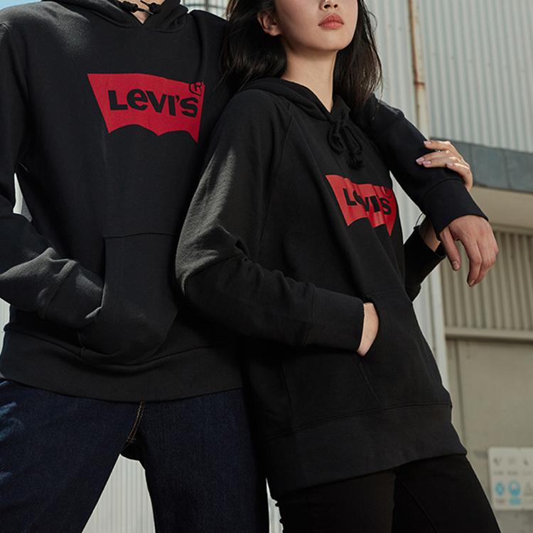 Levi's Мужская толстовка с графическим принтом Черная 19622-0005