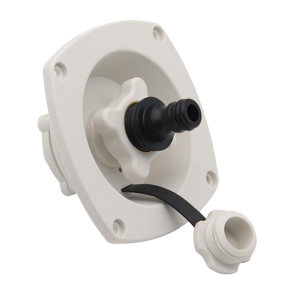 Впуск воды для RV с быстроразъемным соединителем Замена впуска городской воды для RV Встроенный запорный клапан Материал PP Хороший