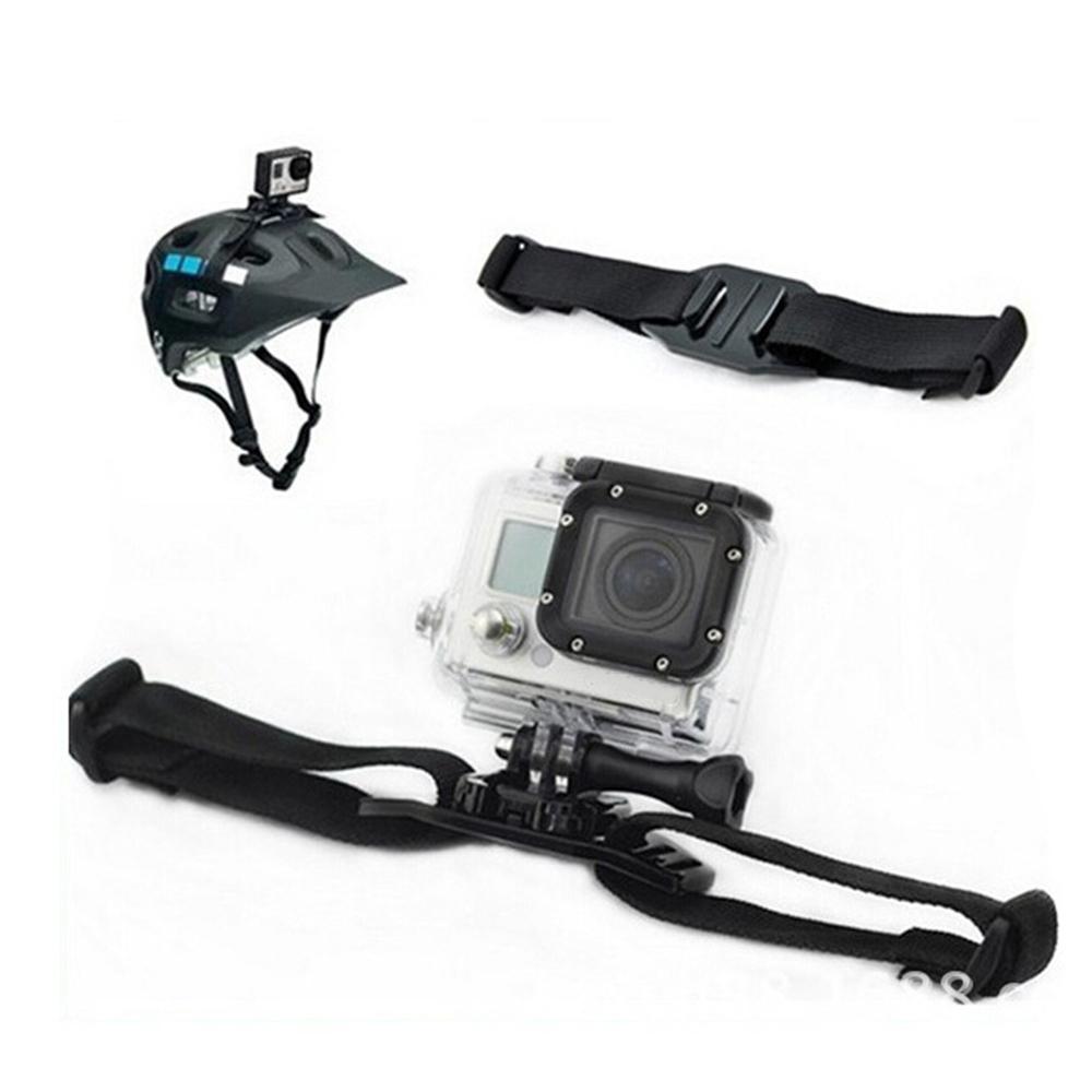 Крепление-ремешок на шлем для велосипеда Держатель для камер GoPro Hero 13 12 11 10 9 8 Insta360 SJCAM SJ4000 AKASO DJI Osmo Action