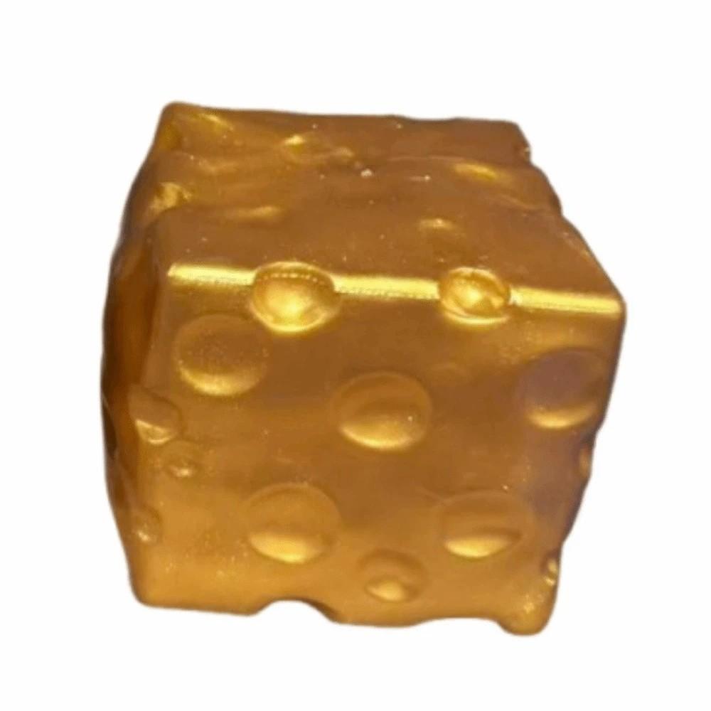 Super Soft Cheese Squeezed Cube Realistic Cheese Stress Ball Office Desk Toy