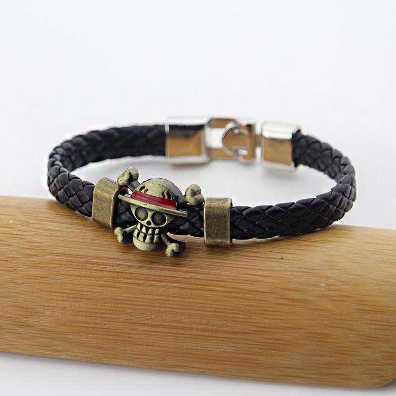 Аниме цельный браслет «Наруто Атака Титанов», винтажный кожаный тканый браслет ручной работы для мужчин и женщин, ювелирные изделия, товары из аниме, подарки