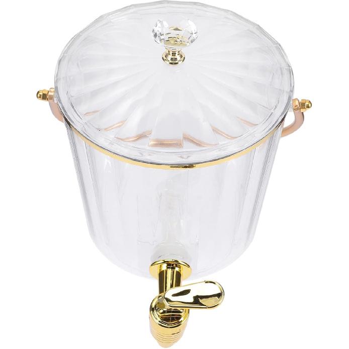 Диспенсер для напитков Ciieeo с краном, портативный контейнер для напитков для вечеринок, диспенсер для сока с крышкой для дома и мероприятий на открытом воздухе, простой в использовании и