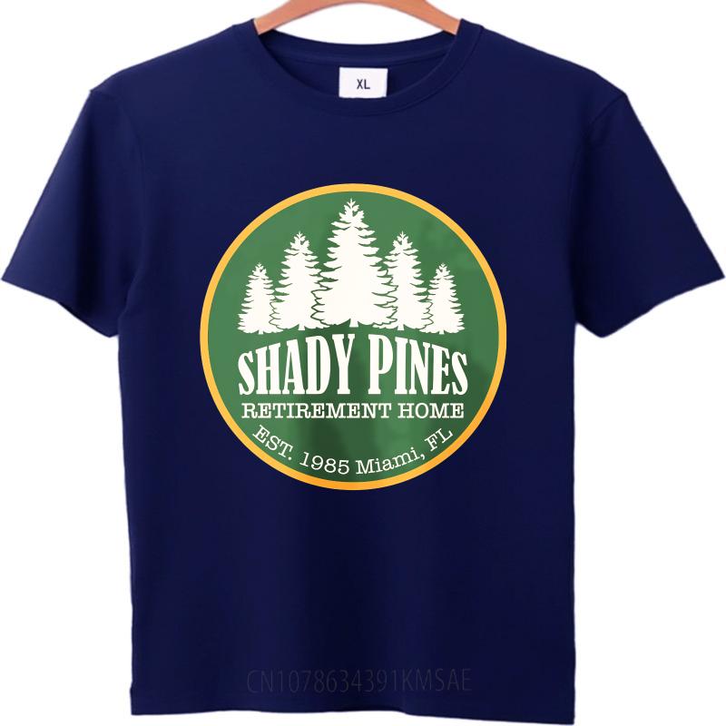 Men tshirt Fashion Tshirt Unisex Summer Men T Shirt Shady Pines Retirement Home Logo Design Short Sleeve Workout O Neck Tshirt