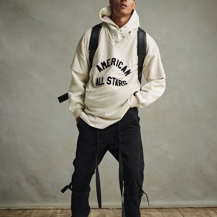 Fear of God Футболка All Star Henley кремового цвета Хизер унисекс FG50-017OCJ-101