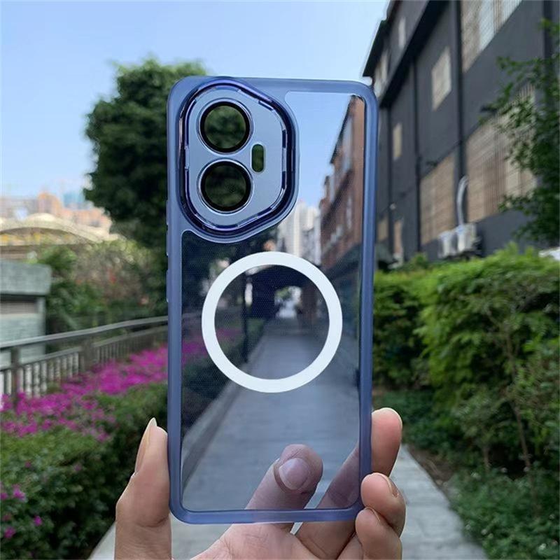 For Honor 400 Pro Case Magnetic Soft Silicone Transparent For MagSafe Cover For Honor 400 Lite 400Pro 5G Camera Protection Shell