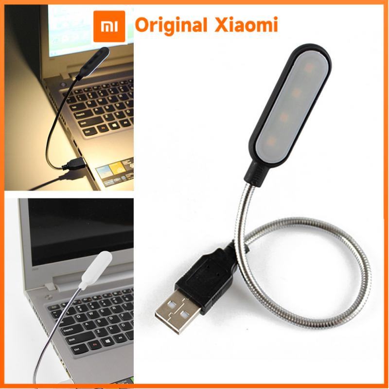 Xiaomi Портативная USB-лампа для чтения, Мини-светодиодный свет для книги, Ночные светильники, Питание от ноутбука, Рождественский подарок, Светодиодный свет