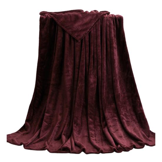 Coral Fleece Blankets Super Soft Shaggy Universal Solid-color Fleece Blankets for Sofa