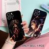 Прозрачный ТПУ чехол для мобильного телефона AOT Эрен Йегер для iPhone 17 16 15 14 13 12 11 X XR XS Air Pro Max Plus Mini Цветной чехол