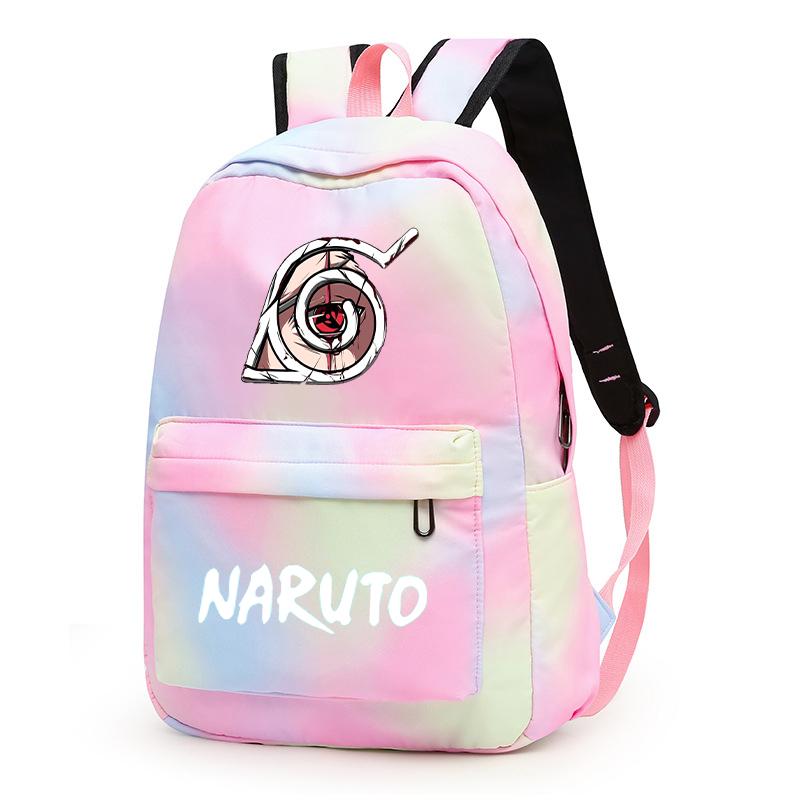 3Pcs/set Anime Naruto Backpack Back To Schoobag with Lunch Bag for Teen Gir Boy Student Bookbag Men Women Leisure Travel Bag