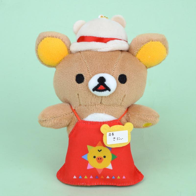 Плюшевый брелок Рилаккума, мультяшная игрушка, мягкая кукла-животное, украшение, детский подарок