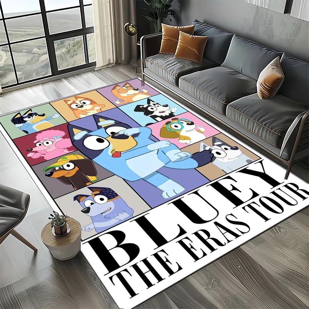 27 Style New B-Blueys Family Cartoon Dog Carpet Rug for Living Room Bedroom Home Sofa Decoration,Kids Play Non-slip Floor Mat