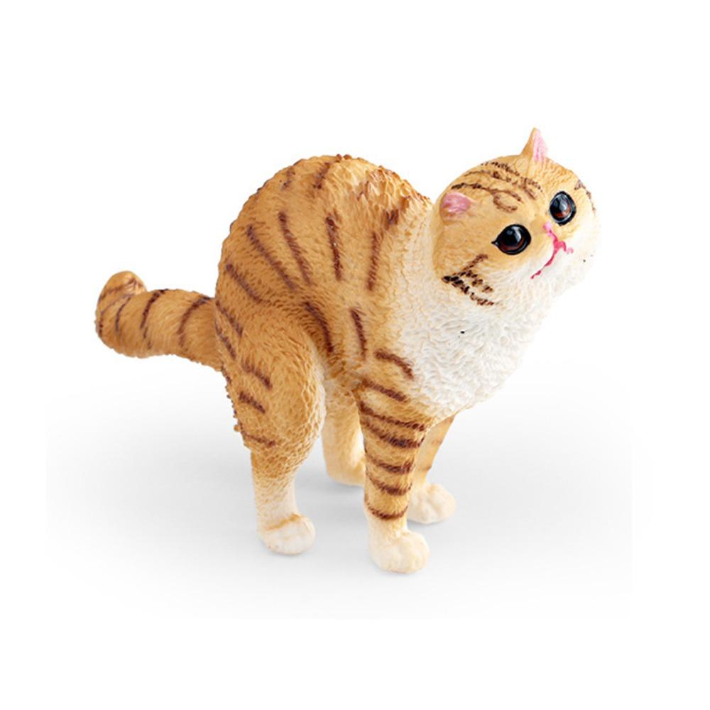 Lifelike Realistic Pet Figurines PVC Cat Action Figures Cat Statue Ornament Kids Doll Toy