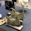 Женская сумка через плечо из ПУ ll-сочетающаяся сумка-тоут Седельная сумка Корейский стиль Сумка под мышку