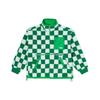 Vans FW22 Куртка из искусственной овчины в клетку унисекс, куртка зеленая белая VN00091BBSV