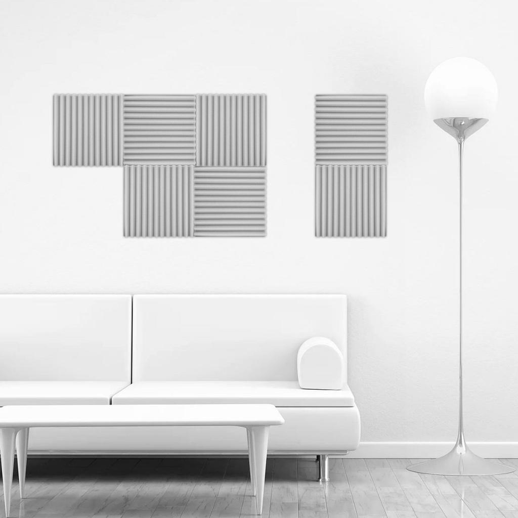 Упаковка 12 шт. Студийный поролон Звукоизоляционный поролон Звукопоглощающие панели Звукоизоляционная губка 30 * 30 * 2,5 см 12 * 12 * 1 дюйм