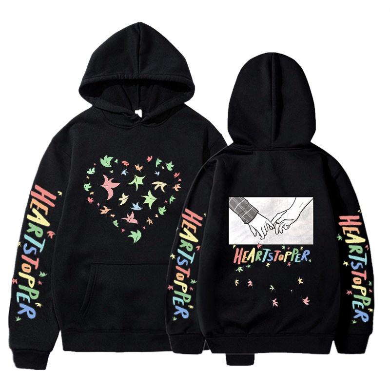 Новая мода Heartstopper Harajuku Hoodie для мужчин и женщин, повседневная уличная свободная толстовка с капюшоном
