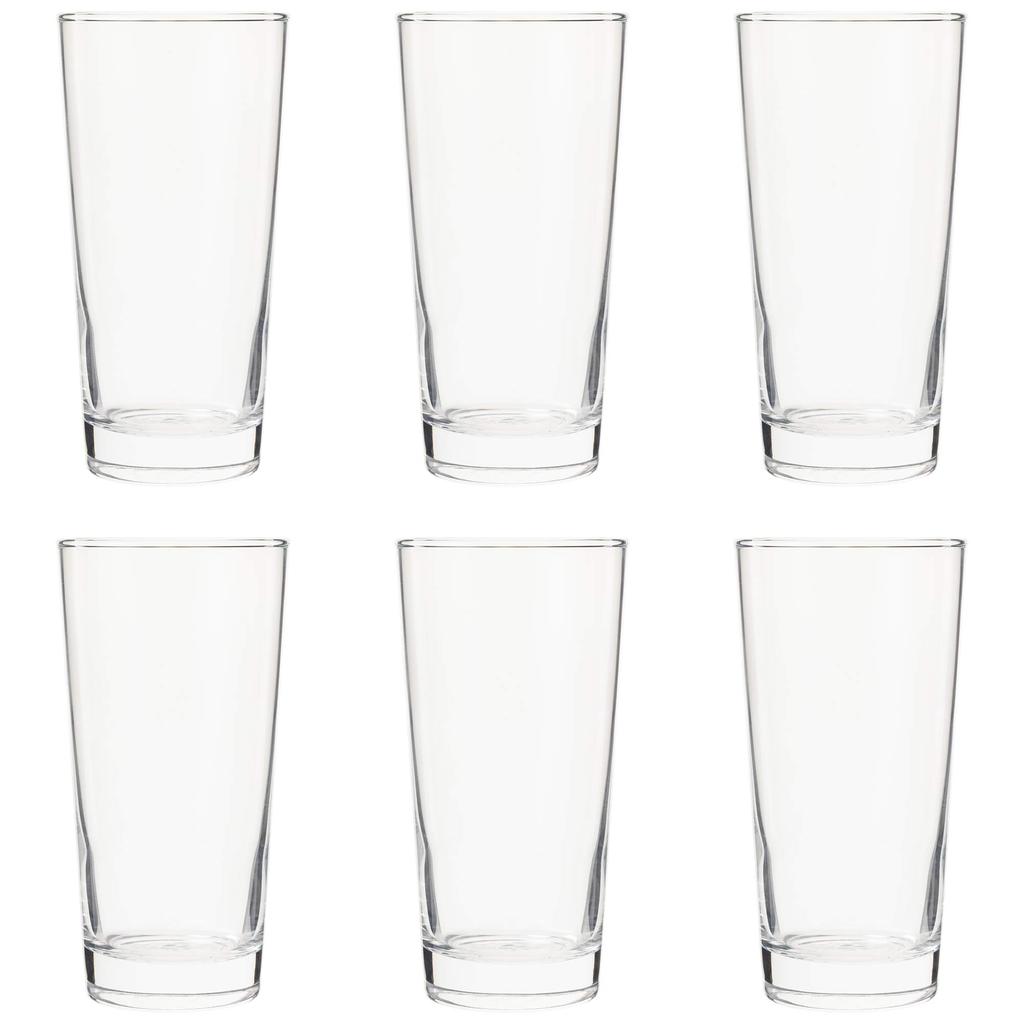 Toyo Sasaki Glass Tumbler Glass HS Tumbler Long Tumbler 435ml Set of 6 Made In Japan Dishwasher Safe Unbreakable Glass Cup Coffee Glass Beer Glass