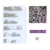 Flat Bottom Rhinestone Nail Drill Diy Nail Mobile Phone Case Sticker Drill, Jewelry Accessories, Bag Size Mixed Nail Drill