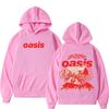 Oasis Band Logo Rock Band Harajuku Print Hoodie Men Fashion Long Sleeve Pullovers Oversized Loose Hip-hop Sportswear Gift Fans