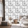 Black and white Indian pattern wallpaper for living room and bedroom 50x1000