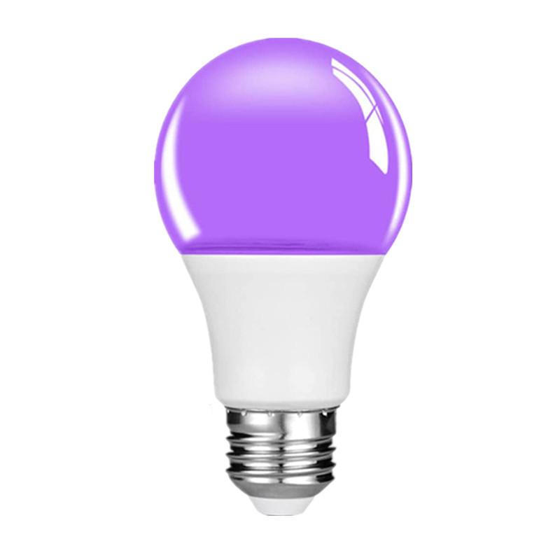 12 Вт УФ-фиолетовая светодиодная лампа переменного тока 85-265 В, фиолетовая прозрачная крышка для отеля, вечеринки, дома-призрака, флуоресцентная атмосферная декоративная лампа