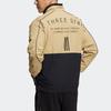 adidas Куртка с контрастной вставкой и буквенным принтом, воротник-стойка, куртки унисекс, многоцветная HM2693