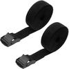 Cargo Tie-Down Lashing Straps, Set of 2 (Black, 1m)