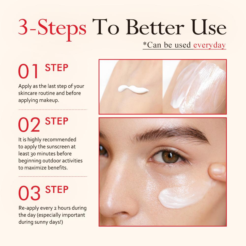 KOEC Rice Probiotic Cream SPF Moisturizer Lightweight Protection After-Sun Repair 50ml