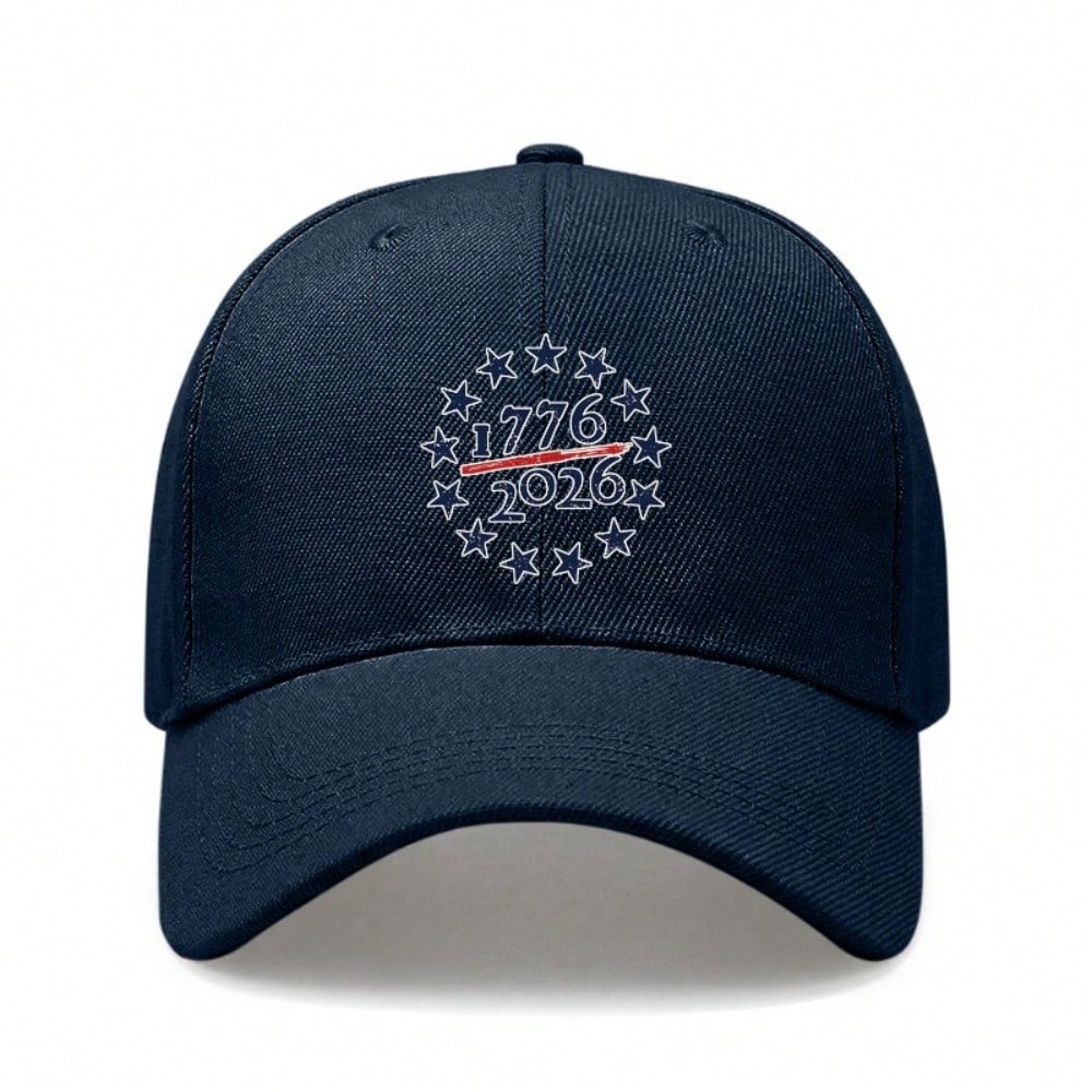 [Patriotic Baseball Cap] 2026 USA Patriotic Print Polyester Adjustable Breathable Curved Brim Cap For July 4Th Independence Day Memorial Day
