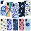 Счастливый Синий Глаз Зла Чехол для Телефона Для Samsung Galaxy A14 A15 A13 A12 A54 A55 A53 A52 A04S A24 A25 A23 A22 A34 A35 A33 A32 A03S A02S