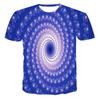 Fashion Men's T-shirts With Abstract Three-dimensional Graphic T Shirts Summer Casual Breathable T-shirts with Short Sleeves Top