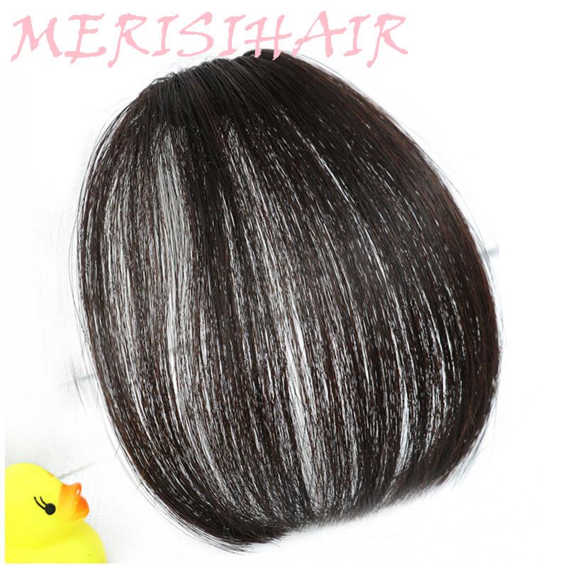 Синтетические пряди волос для создания красивой челки