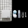 Lens Contact Box Fashion New Abs Plastic Square Mirror Lens Case Travel Container Holder Storage Soaking Box Case