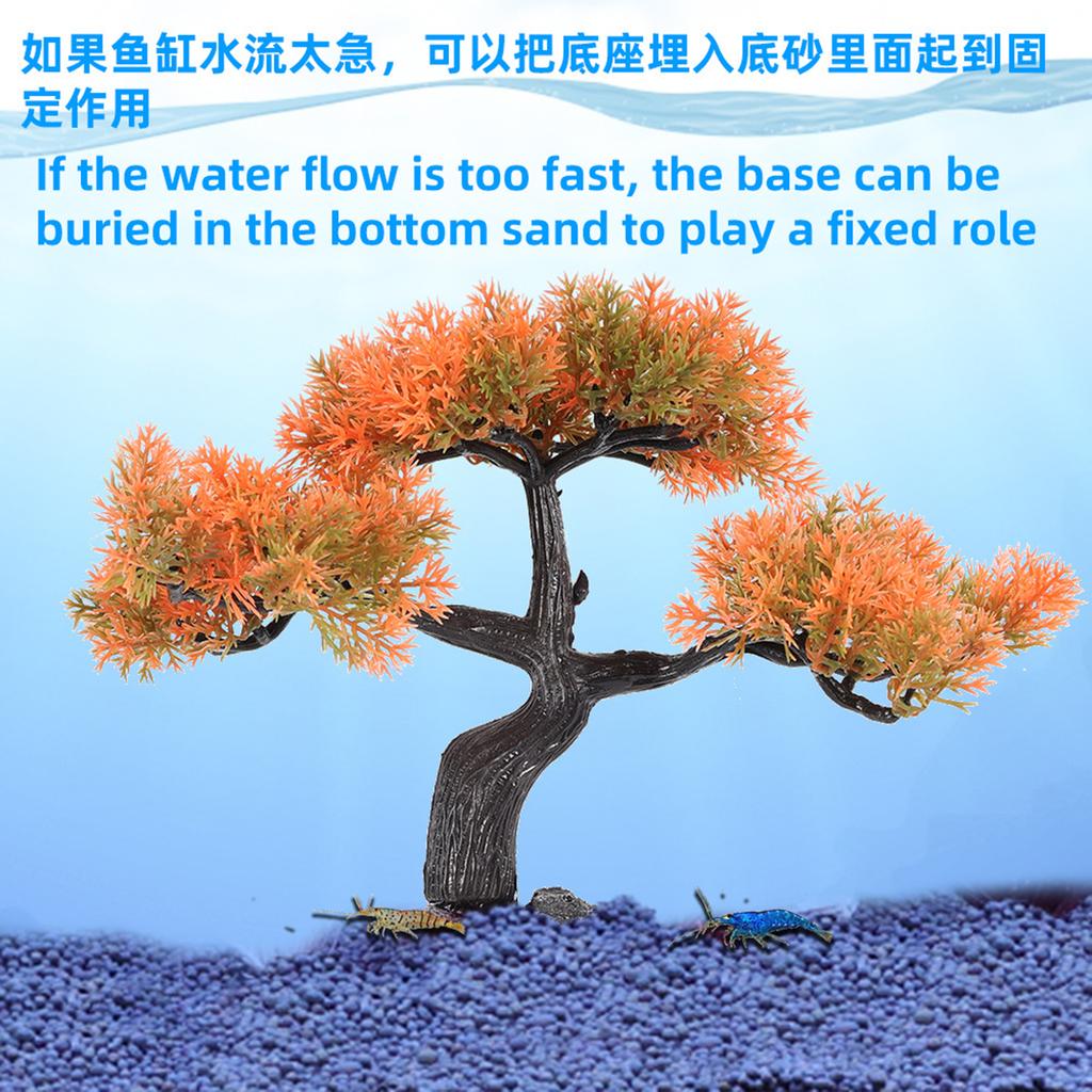 Реалистичный приветливый декор для аквариума в виде сосны, ландшафтный дизайн аквариума, искусственный бонсай из сосны для украшения дома и офиса