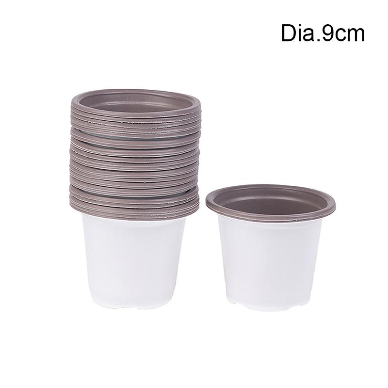 10 шт. пластиковый цветочный горшок для выращивания суккулентных растений, небольшой цветочный горшок, простой посадочный горшок для рассады, утолщенные питомники