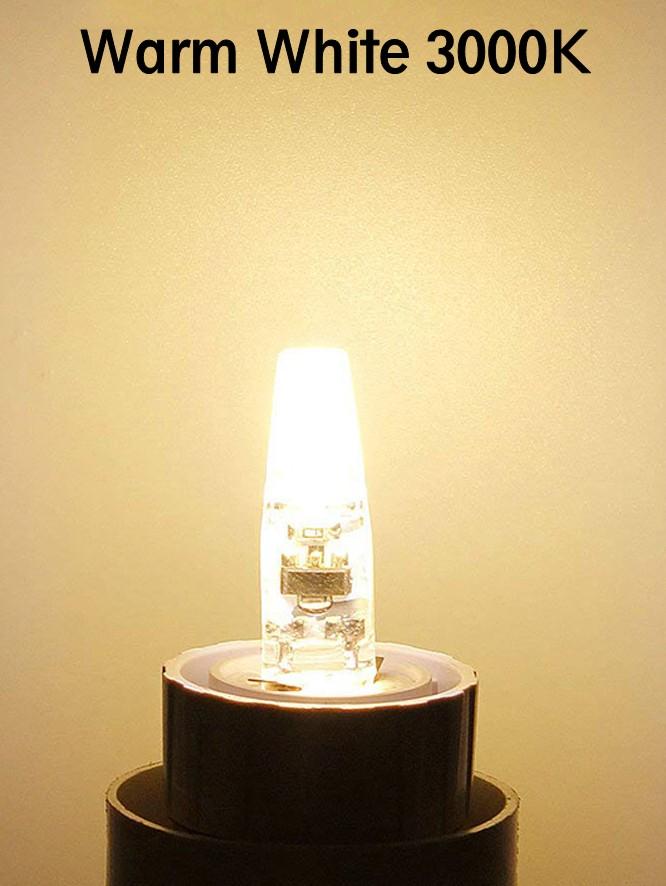 10 шт. Мини светодиодная лампа G4 COB Свет AC DC 12V/220V Теплый/Холодный Белый Угол луча 360° Люстра Спот Замена 20/40 Вт Галогенной лампы
