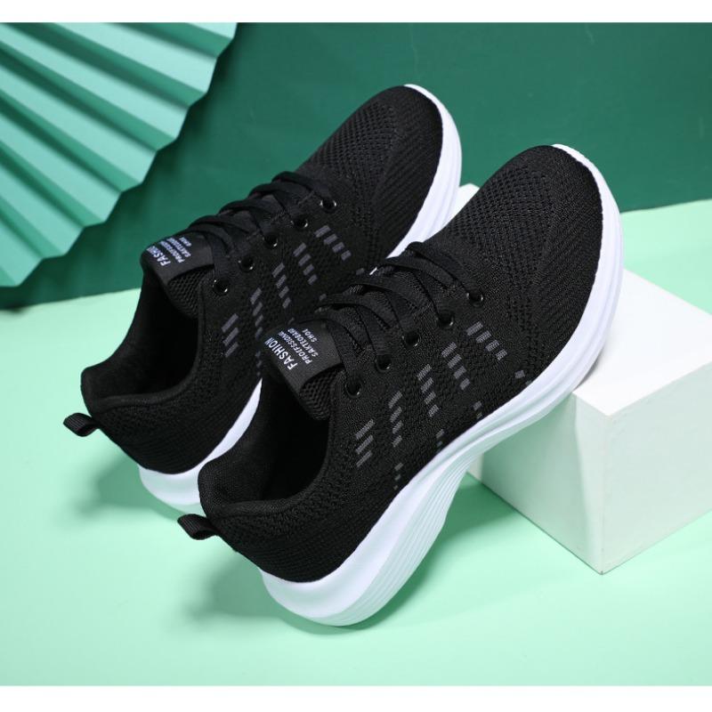 Осенняя новая дышащая женская обувь Flyknit корейского производства универсальная удобная повседневная обувь женская спортивная обувь большого размера кроссовки
