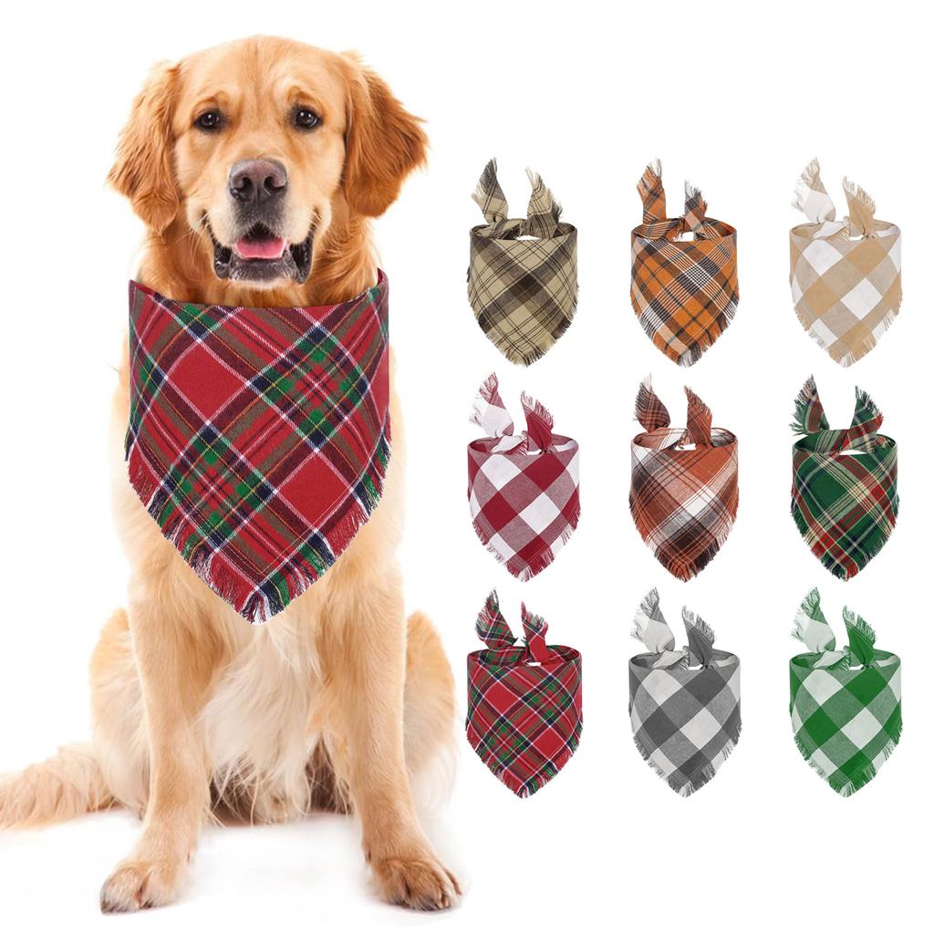 Pet Bandana for Cat Dogs Thanksgiving Festival Party Props Dog Bandanas Scarf Triangle Saliva Towel Pet Holiday Collar
