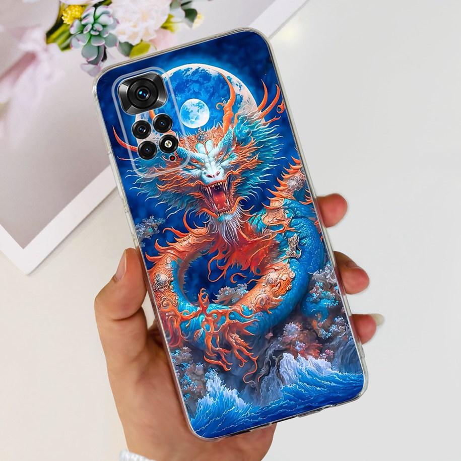 Для Xiaomi Redmi Note 11 Чехлы Redmi Note 11s Чехол Популярный Цветок Бабочка Мягкий Прозрачный Чехол Для Redmi Note11 Note11S 5G Fundas
