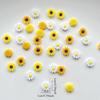 50 pcs 10mm Chrysanthemum Scissors Craft Scrapbook Decorations for Jewelry Making, Nail Art DIY, and Alluring Flower Accents