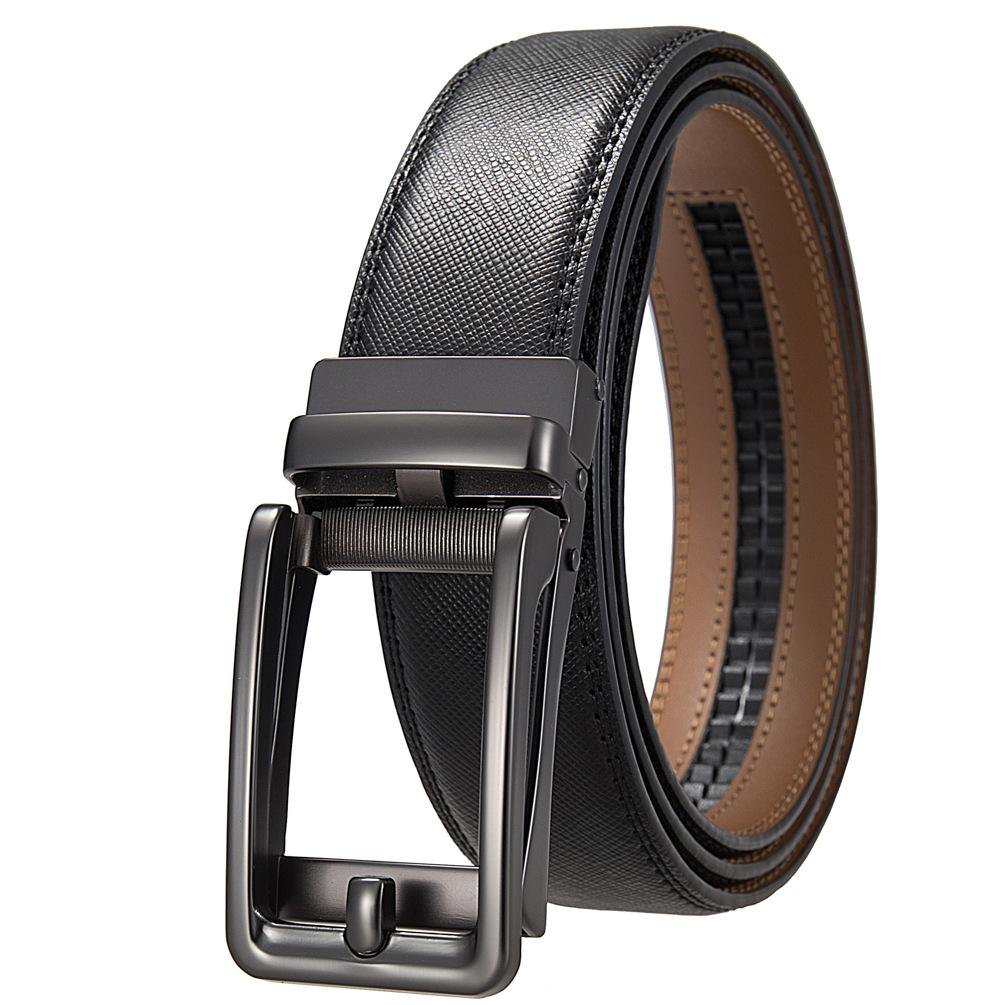 1 шт. Мужской ремень с автоматической пряжкой, модный деловой ремень из коровьей кожи, ремень Ly36-3 3315-1