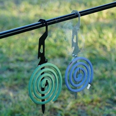 Крючок для благовоний из нержавеющей стали, прочный держатель для благовоний для кемпинга, многофункциональный складной открывалка для бутылок, линейка, гаечный ключ, металлический колышек