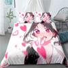 Аниме Kaguya-sama: Любовь — это война Напечатанный на 3D Пододеяльник Комплекты постельного белья Двуспальный Полуторный Полный Квинсайз Кингсайз Взрослый Детский Постельное белье Покрывало для одеяла