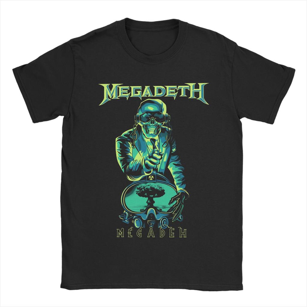 MMegadethed Band TShirt Beach Cotton T Shirts For Men Hipster Print Tee Shirt ShortSleeve Y2K Funny Tees