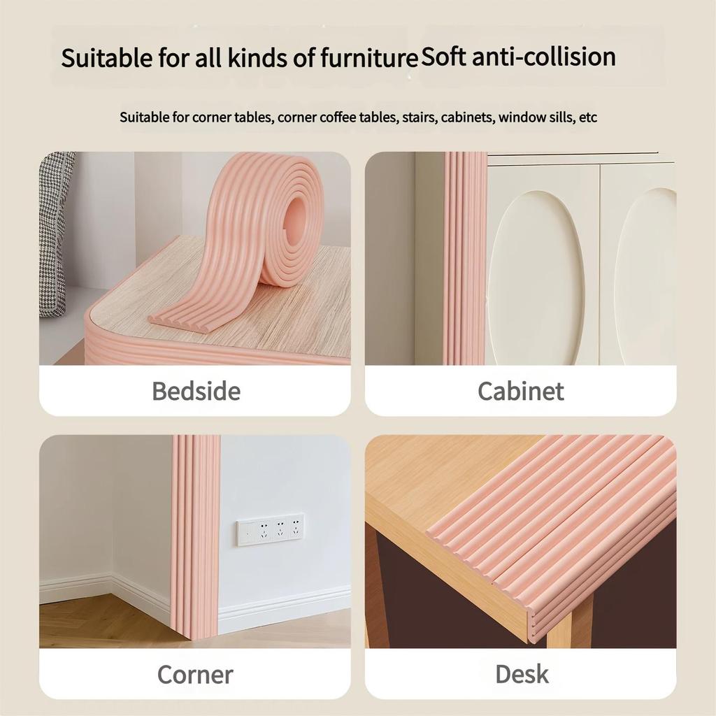 Мягкие 3D текстурированные наклейки на стену - Водонепроницаемые и влагостойкие, Отклеиваются и приклеиваются Угловые защитники, Декор для стен, столов, стульев