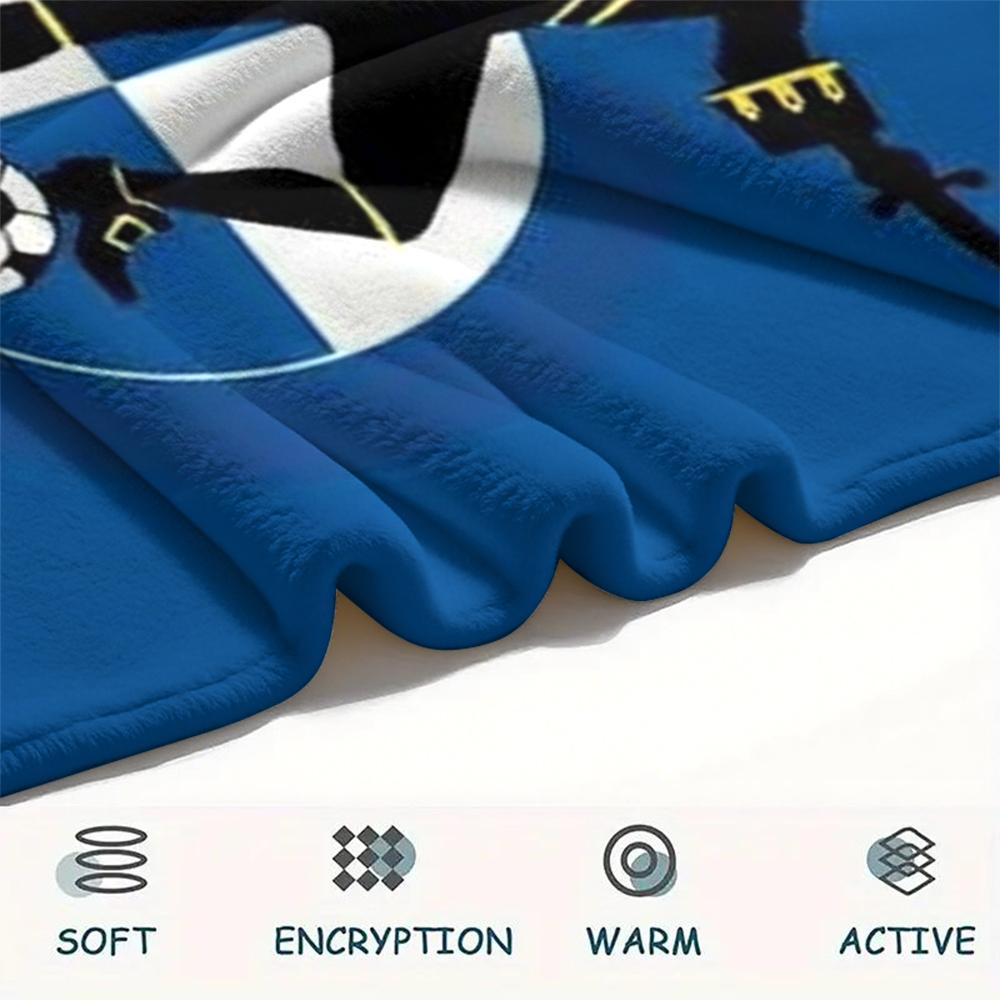 1PC Custom Name Bristol Rovers FC Patterned Flannel Blanket Suitable For All Seasons for Home Decor Warmth and Comfort Gifts Holiday Present