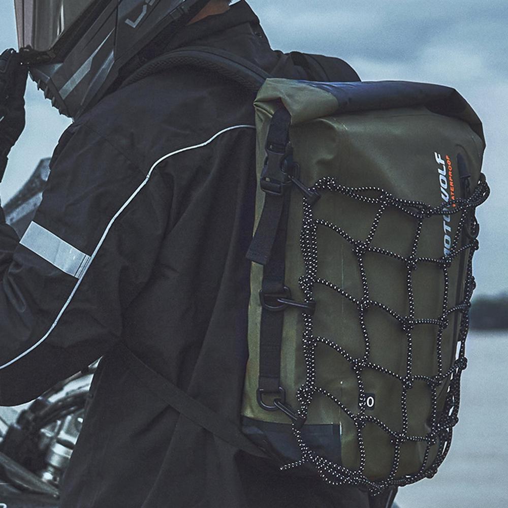 Мотоциклетный рюкзак Мужской Женский Водонепроницаемая сумка Рюкзак для шлема-интеграла Сумка для райдера Светоотражающая дорожная сумка Сумки для мотоциклетных шлемов