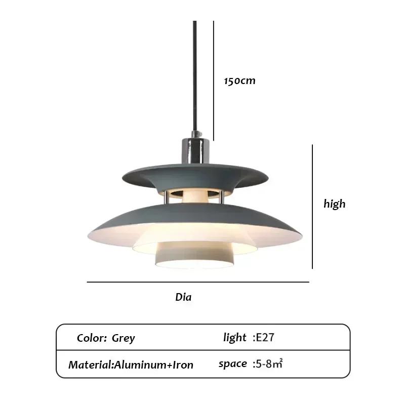 Цветная светодиодная люстра E27 датская люстра обеденный стол люстра гостиная столовая кухня коридор декоративный светильник