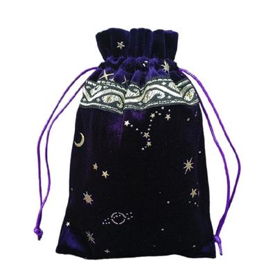 Мешочек для хранения кубиков Фланелевый мешочек на шнурке для карт Таро Мешочек на шнурке для карт настольной игры Мешочки-органайзеры для украшений и рун